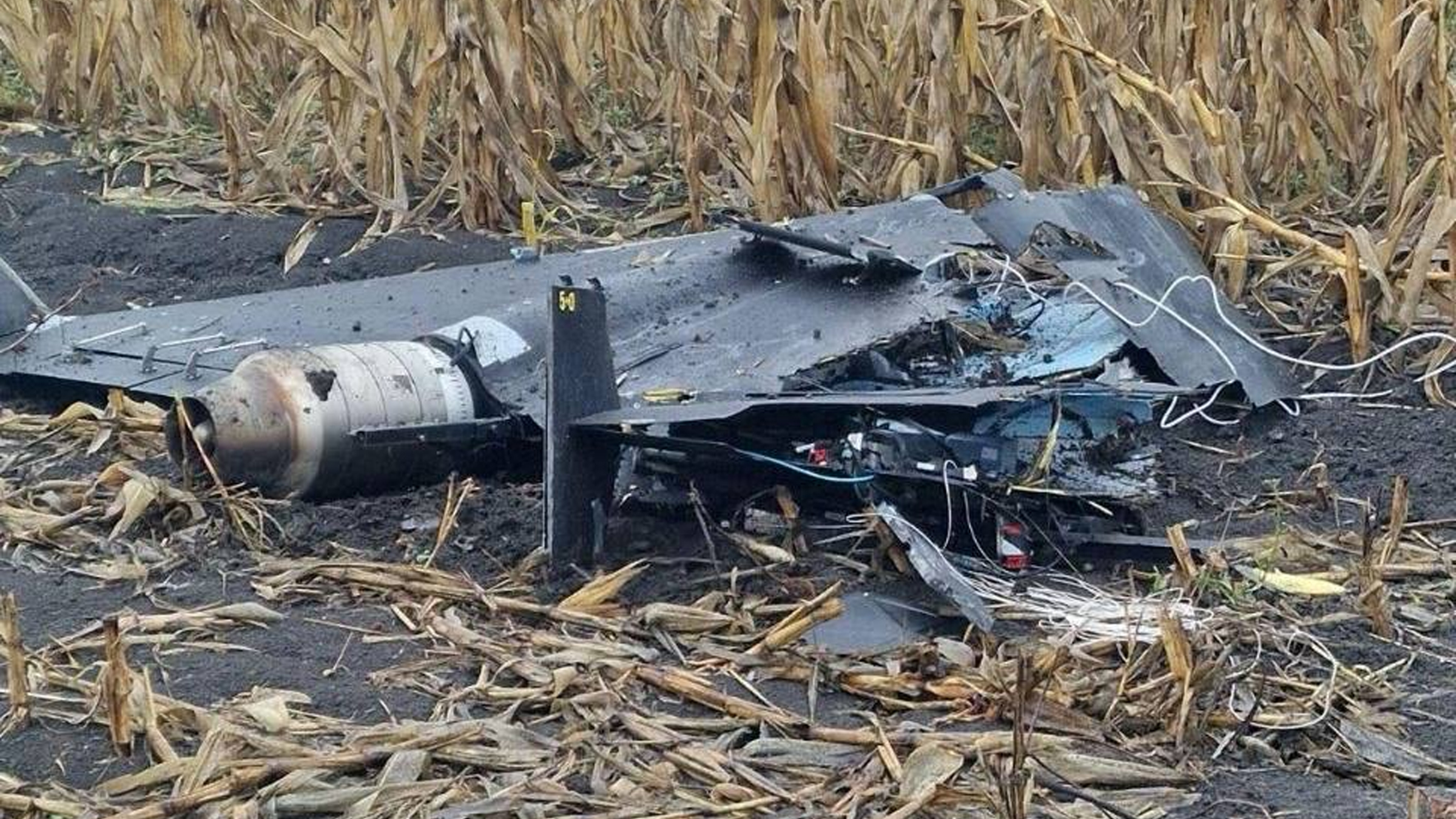 Dronă găsită la doar 100 de metri de o locuință în Republica Moldova