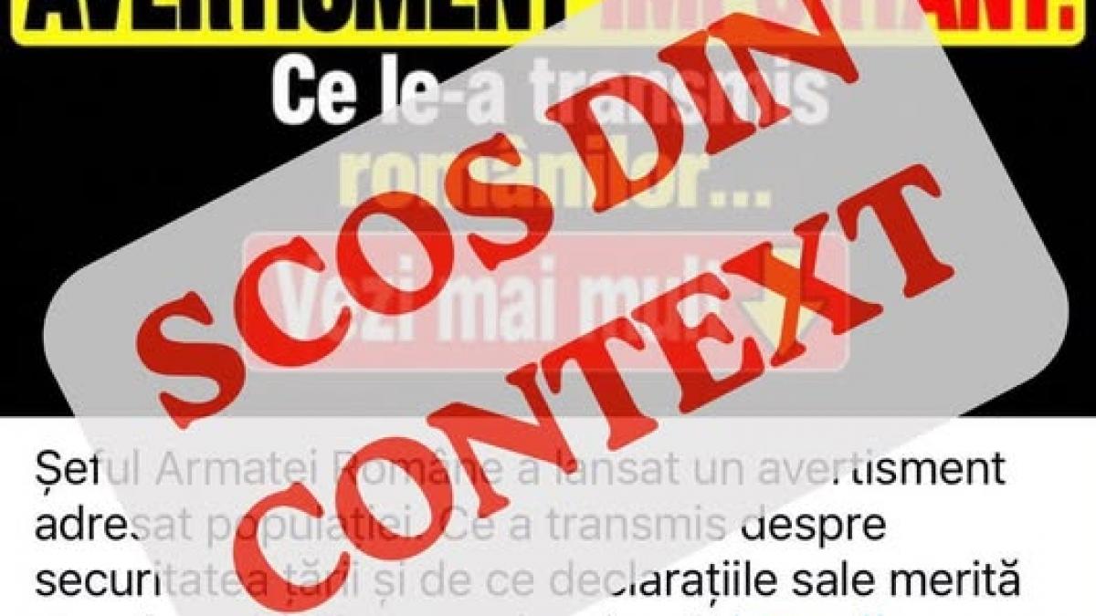 Ministerul Apărării Naționale dezminte o campanie de dezinformare cu titluri alarmiste pe Facebook