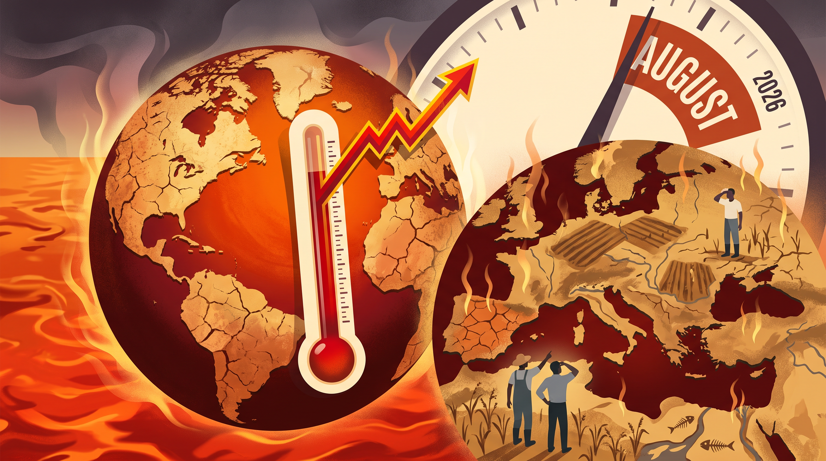 August 2026 a fost cea mai caldă lună din istoria globală. Recorduri de temperatură și secetă severă