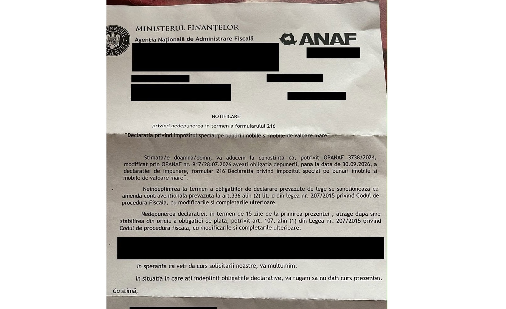ANAF trimite notificări pentru nedeclararea taxei pe lux. Ce trebuie să facă proprietarii de vile și mașini scumpe