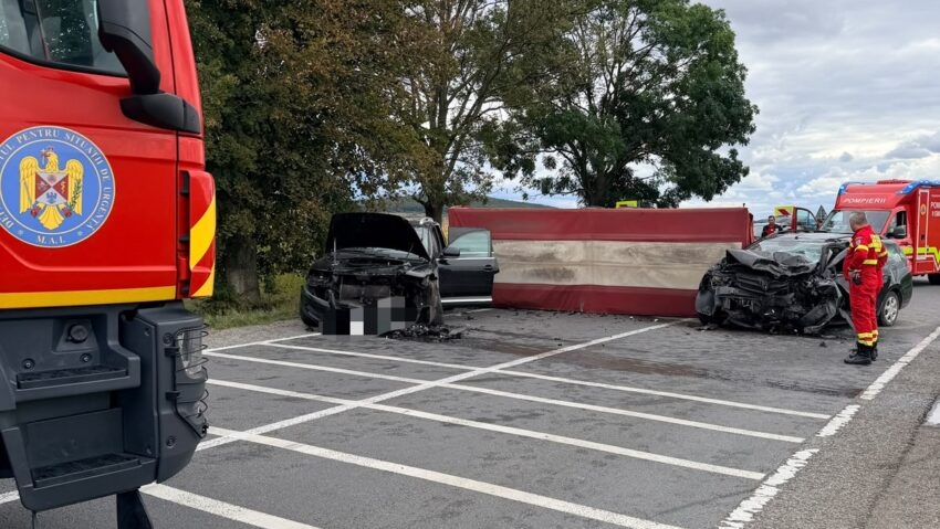 Tragedie pe DN15 în județul Mureș: Doi mori și patru persoane sunt rănite în urma unui accident între două mașini