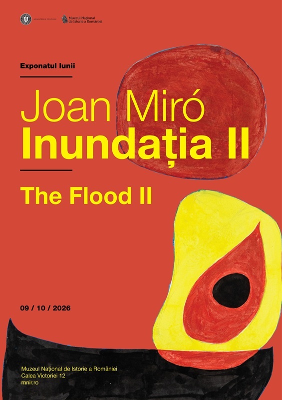 O lucrare unică a lui Joan Miró, inspirată de dezastrul din România, este expusă la Muzeul Național de Istorie a României