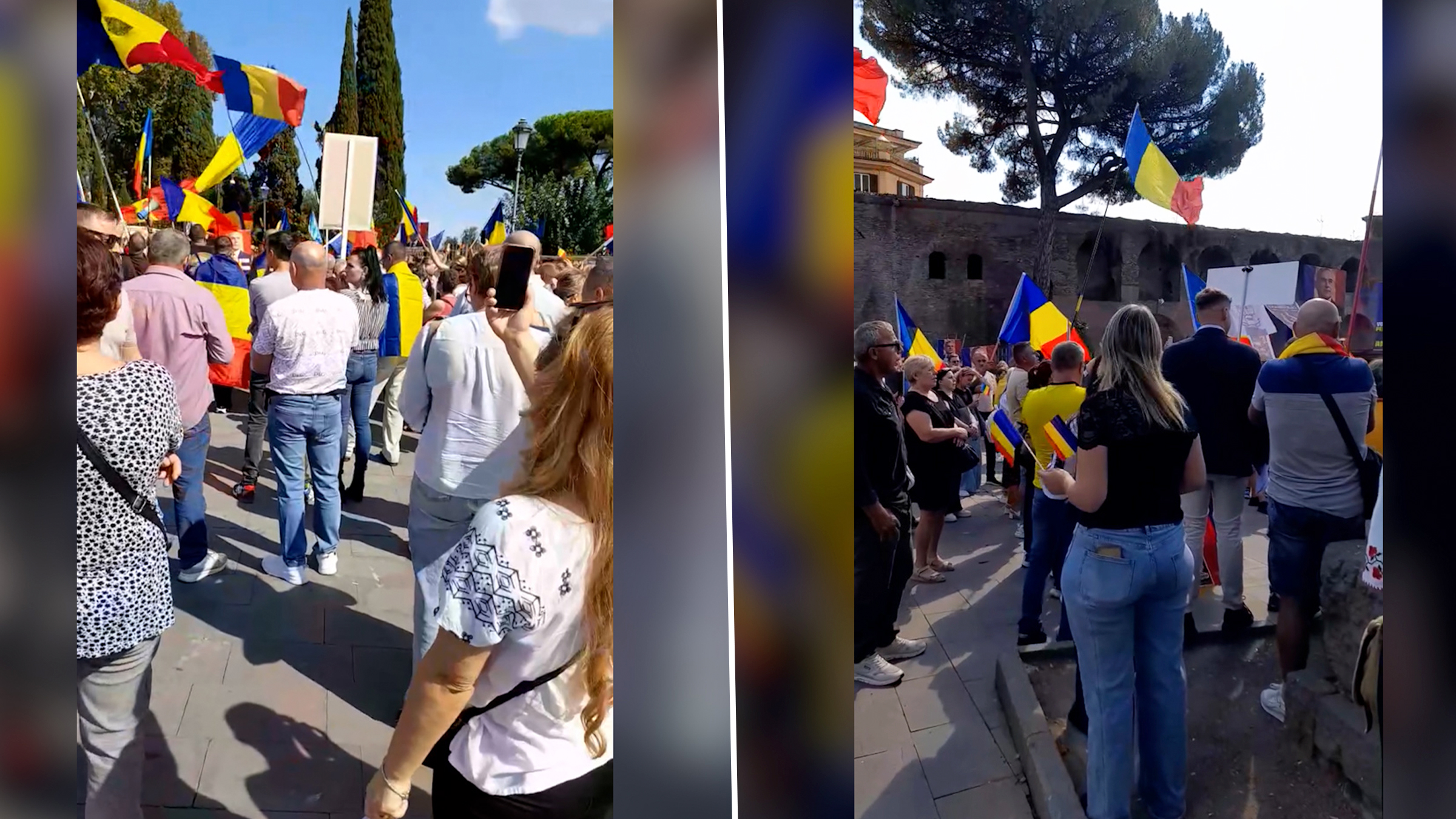 Manifestări în diaspora pentru Călin Georgescu: Sute de susținători au protestat la Roma