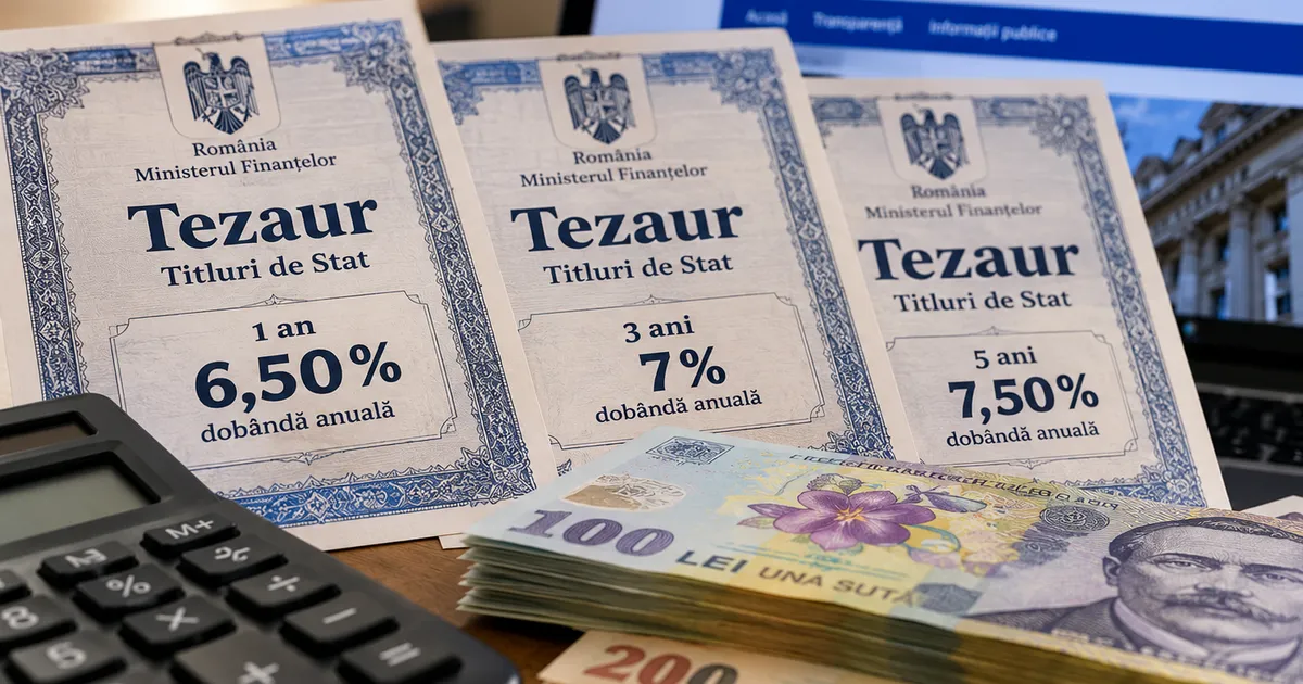 Statul lansează noua ediție a programului Tezaur cu dobânzi de până la 7,50% pe an