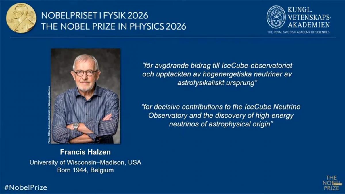 Francis Halzen primește Premiul Nobel pentru Fizică 2026 pentru descoperirile realizate în Antarctica
